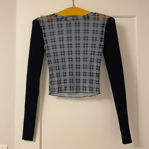 Zara Mesh Longsleeve Top - Picture 1 of 3